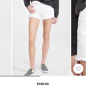 NWT Agolde Parker Vintage Cut Off Shorts